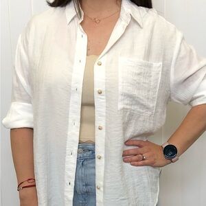 White Button-Up Shirt
